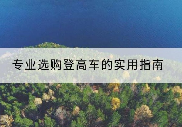 射阳电动登高车厂家推荐-专业选购登高车的实用指南